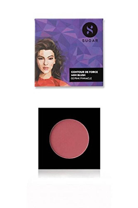 Sugar Cosmetics Contour De Force Mini Blush - 02 Pink Pinnacle - DrMediCart