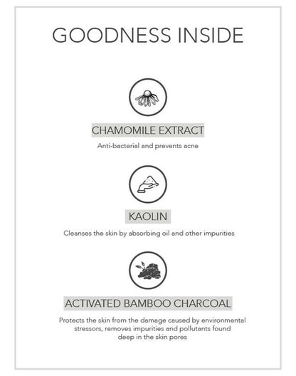 Fabessentials Charcoal Chamomile Clay Face Pack