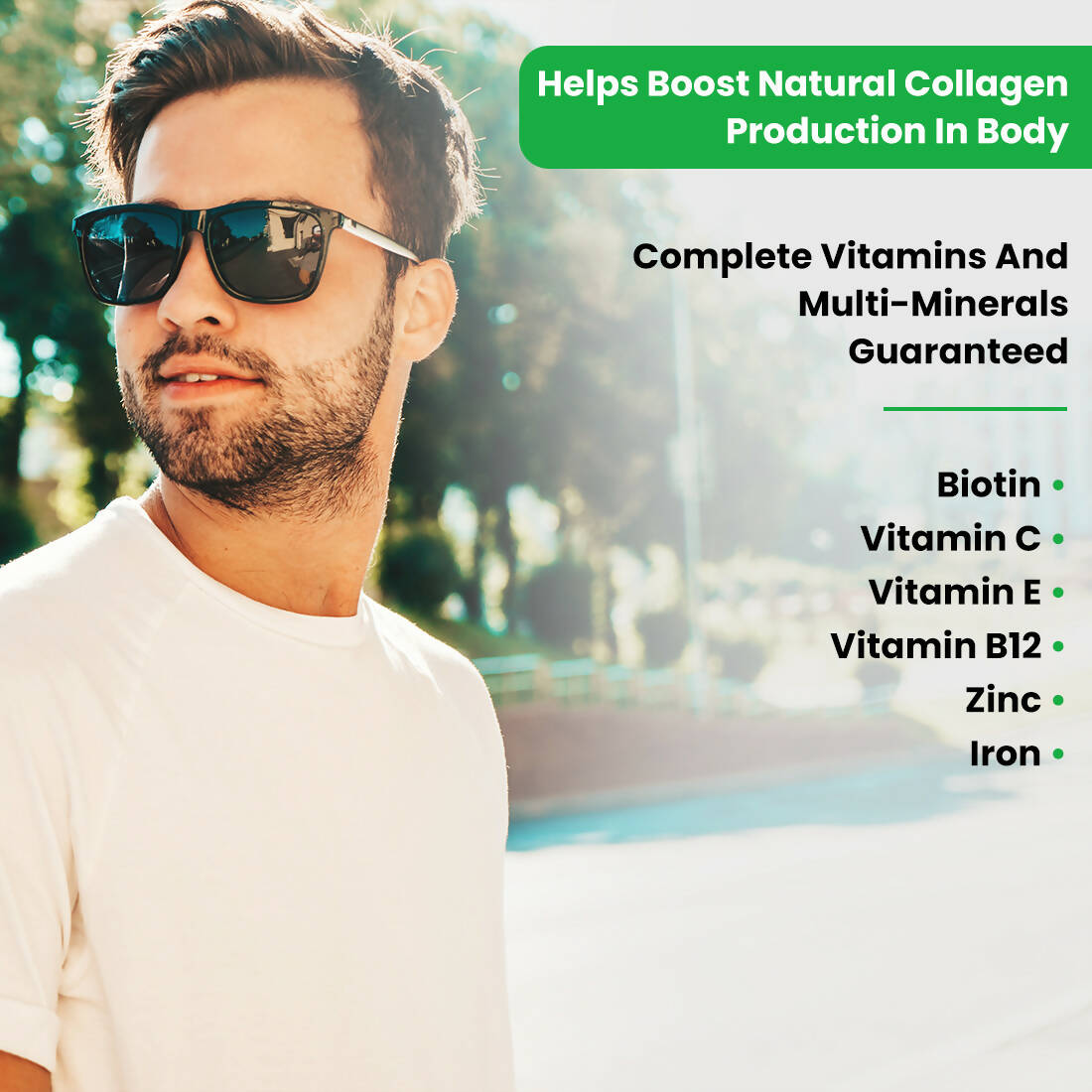 Vasu Healthcare Nutra Vegan Collagen Builder & DHT Blocker Tablets - Drmedicart