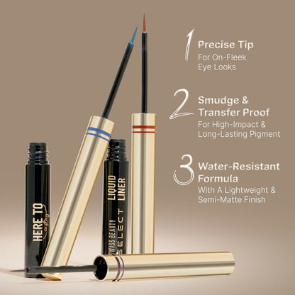 Swiss Beauty Select Here To Stay Liquid Liner, 4- Magnet Black