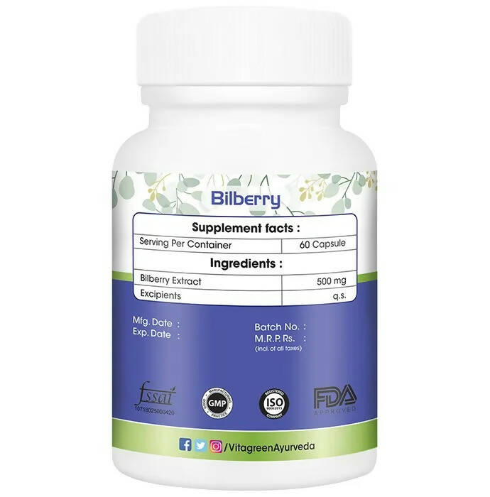 Vitagreen Bilberry Capsules