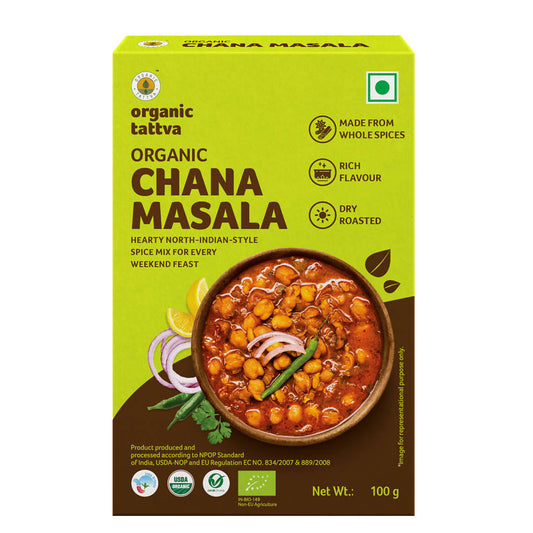 Buy Organic Tattva Chana Masala Powder from DrMediCart, Ship from India to USA