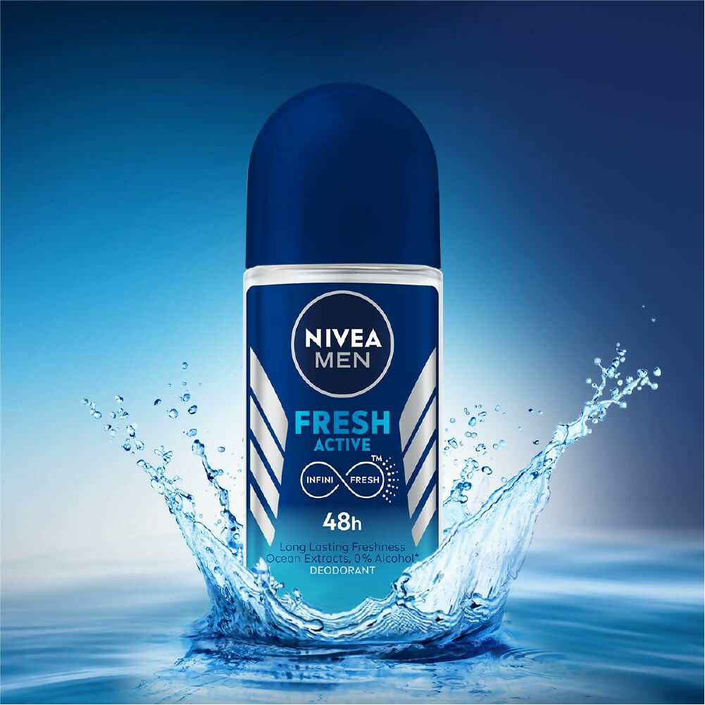 Nivea Men Fresh Active Deo Roll On 48 H Freshness