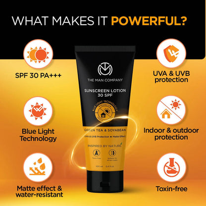 The Man Company Sunscreen Lotion SPF 30 - Drmedicart