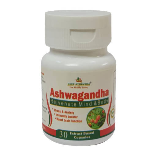 Deep Ayurveda Ashwagandha 500mg Veg Capsules