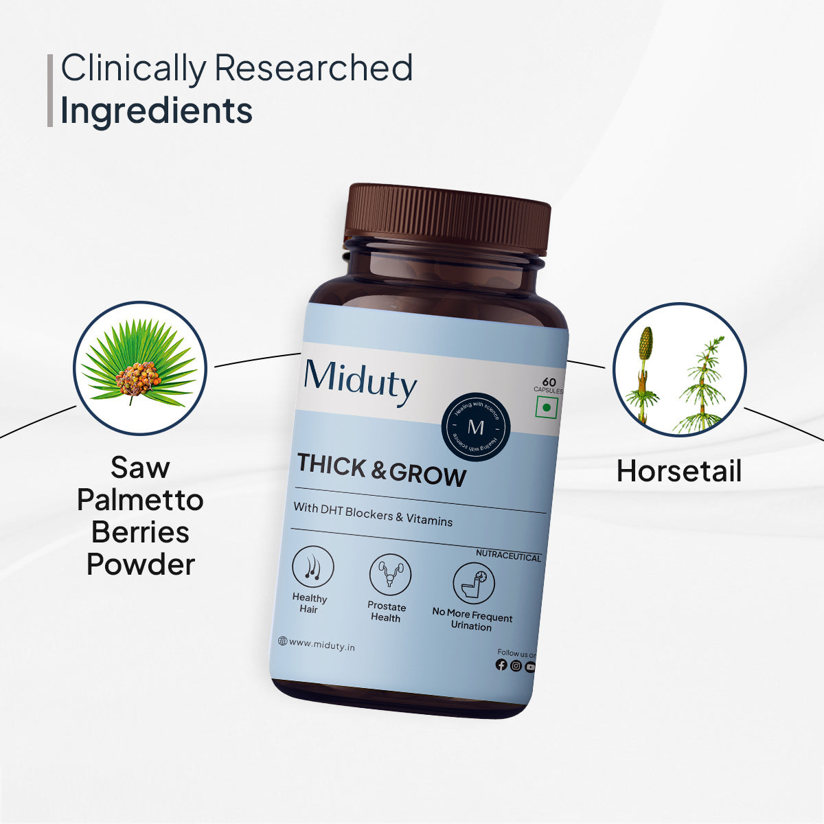 Miduty by Palak Notes Thick & Grow Capsules