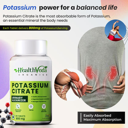 Health Veda Organics Potassium Citrate Tablets
