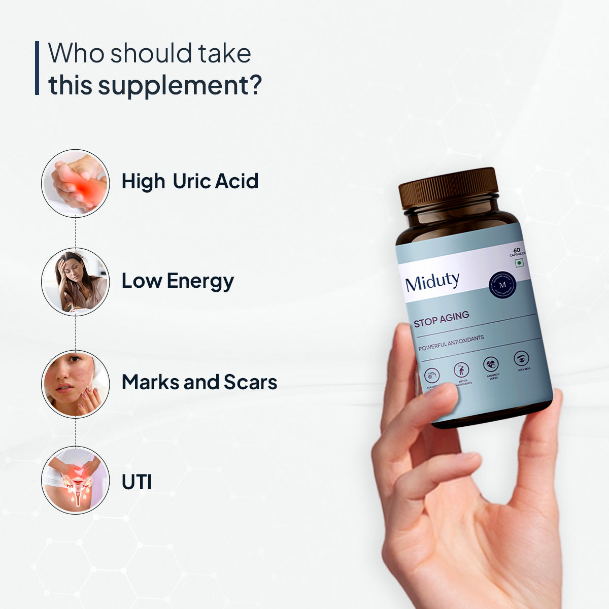 Miduty by Palak Notes Stop Aging Capsules