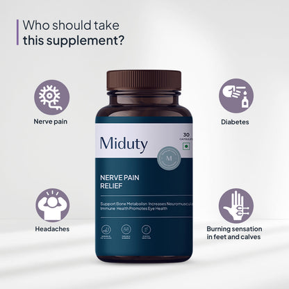 Miduty by Palak Notes Nerve Pain Relief Capsules