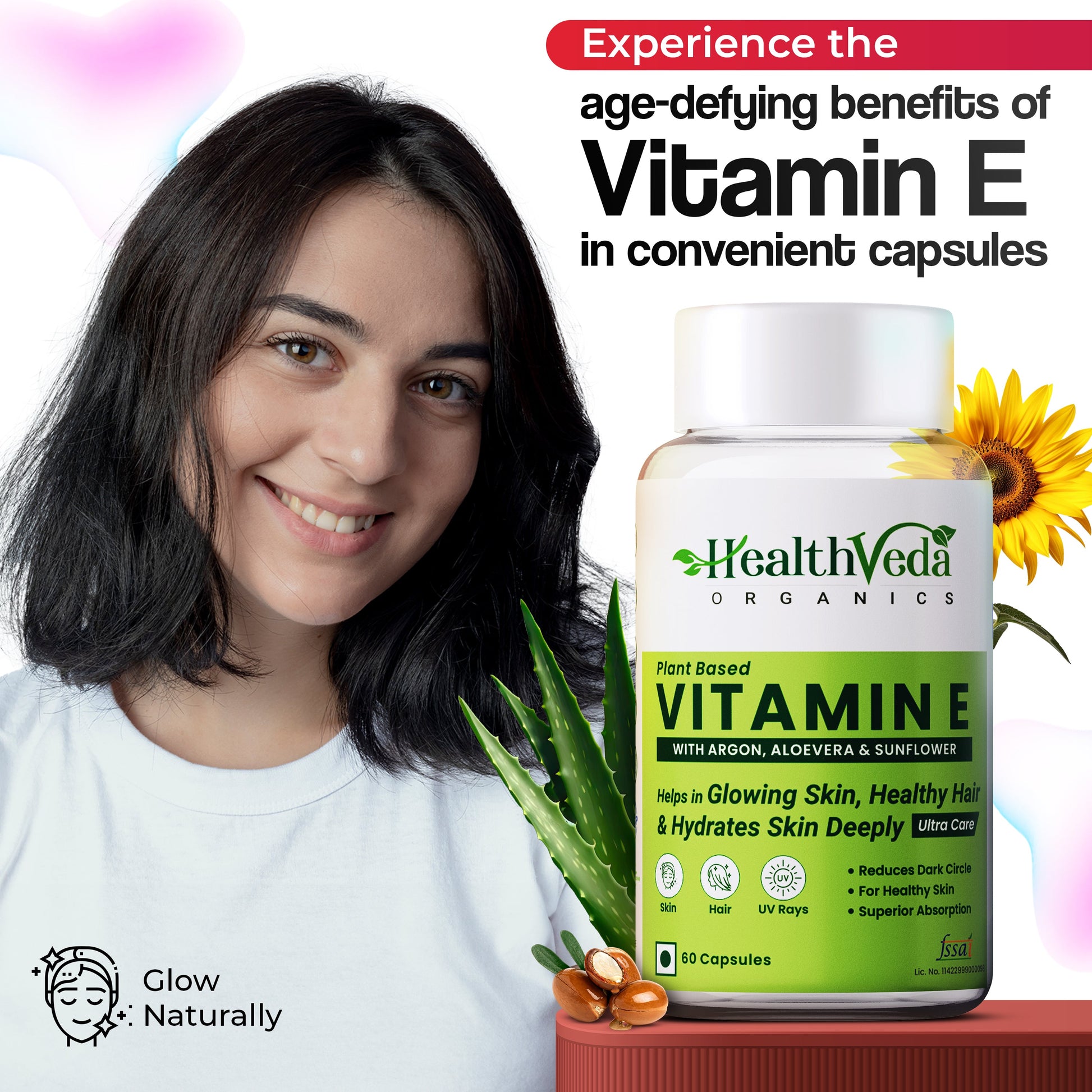 Health Veda Organics Vitamin E Capsules