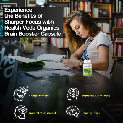 Health Veda Organics Plant Based Brain Booster Capsules
