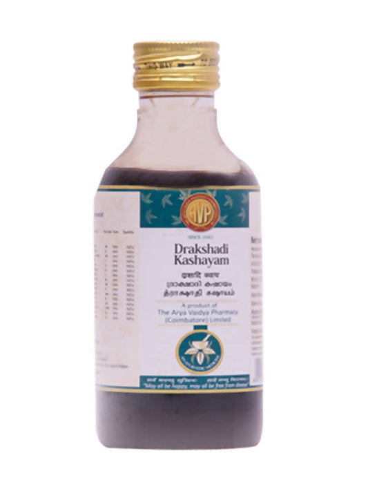 Buy AVP Ayurveda Drakshadi Kashayam 200 ml from DrMediCart, Ship from India to USA