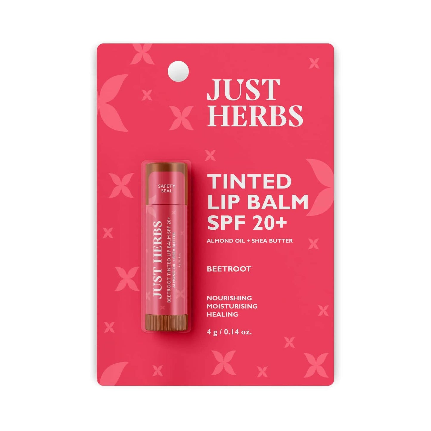 Just Herbs Tinted Beetroot Lip Balm SPF 20+