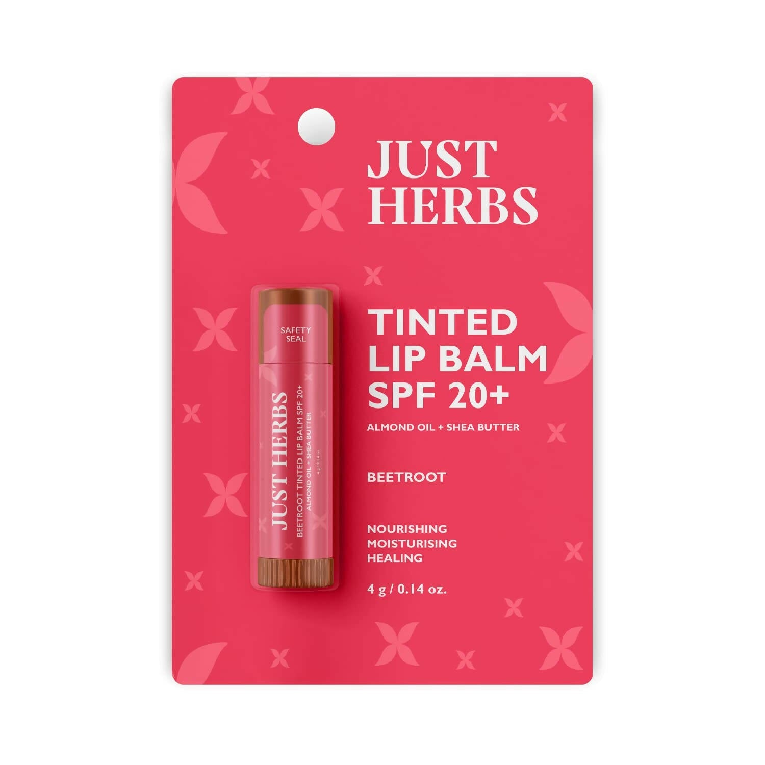 Just Herbs Tinted Beetroot Lip Balm SPF 20+