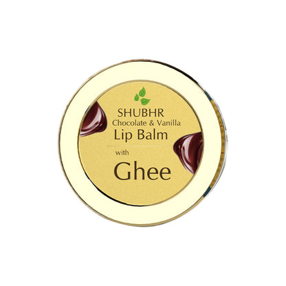 Blue Nectar Shubhr Chocolate & Vanilla Lip Balm with Ghee