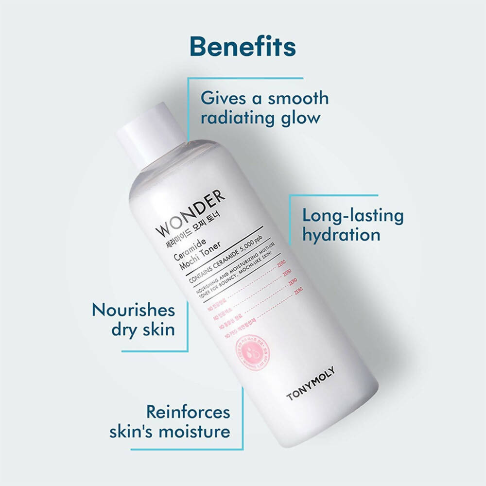 Tonymoly Moisturising Wonder Ceramide Mochi Toner - Korean Skincare