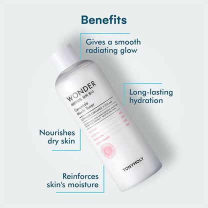 Tonymoly Moisturising Wonder Ceramide Mochi Toner - Korean Skincare