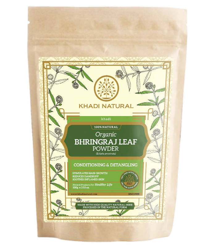 Buy Khadi Natural Bhringraj Leaf Powder from DrMediCart, Ship from India to USA