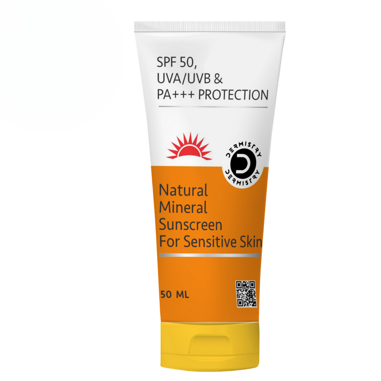 Dermistry Natural Mineral Sunscreen for Sensitive Skin & Children SPF 50 UVA UVB PA+++ Protection
