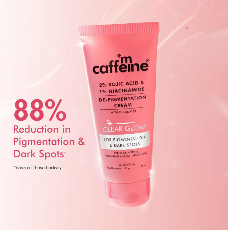 mCaffeine Clear Glow 2% Kojic Acid,1% Niacinamide De-Pigmentation Cream