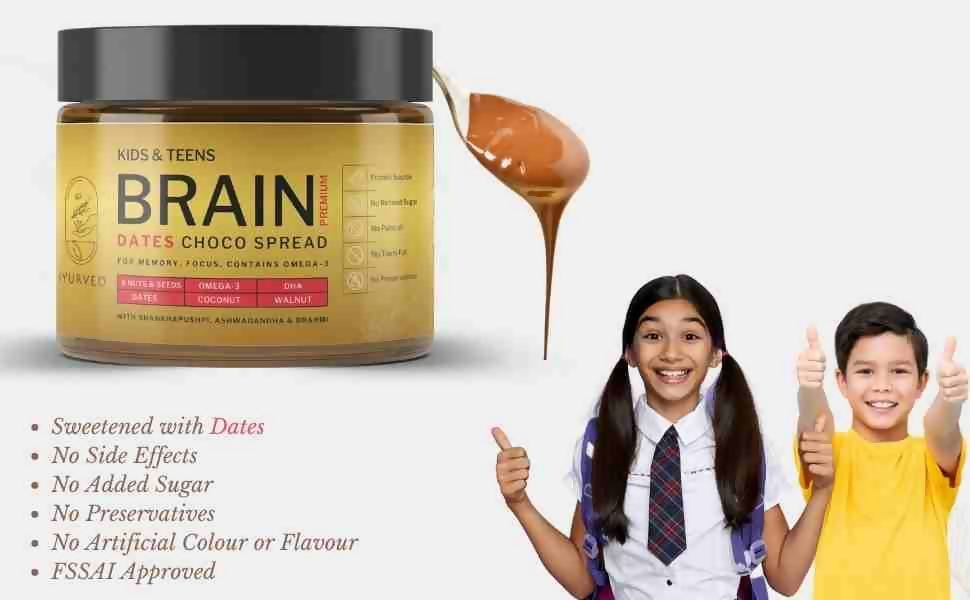 Iyurved Kids & Teens Brain Premium Dates Choco Spread