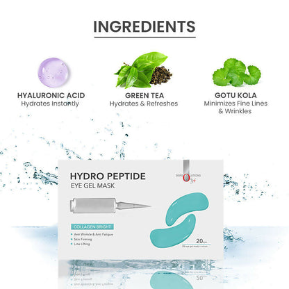Professional O3+ Hydro Peptide Hydrogel Eye Patch Mask With Collagen & Hyaluronic Acid For Dark Circles