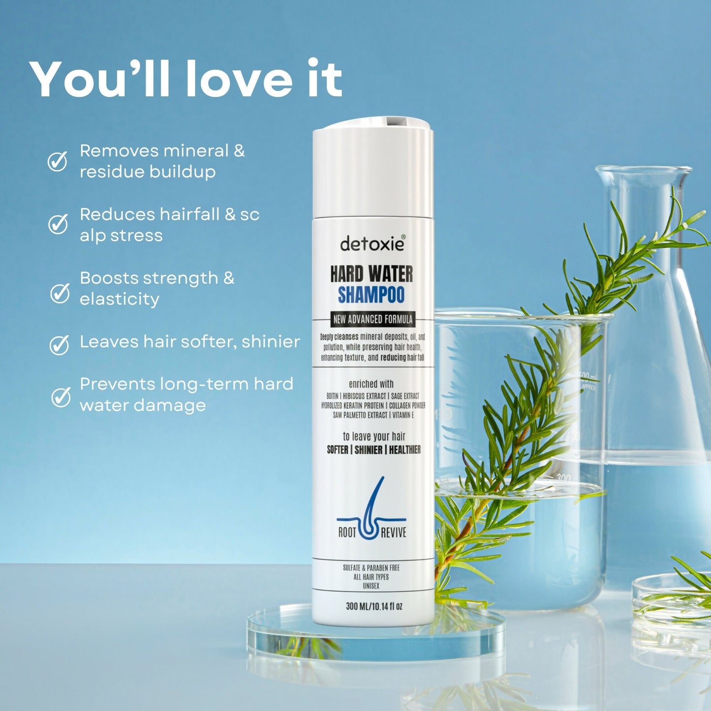 Detoxie Advanced Hard Water Shampoo