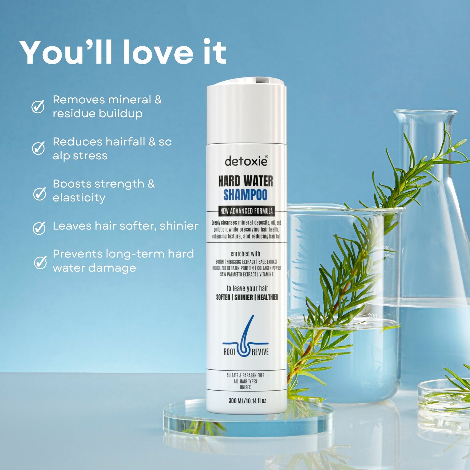 Detoxie Advanced Hard Water Shampoo
