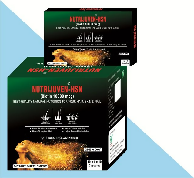Nutrijuven - Hsn - Biotin 10000 Mcg Capsules