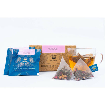Tea Sense Bed Of Roses White Tea Bags Box - Drmedicart