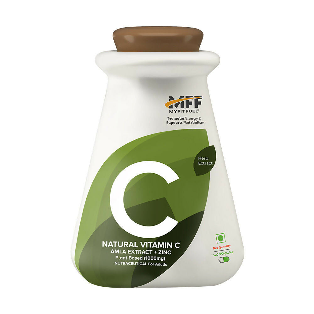 MyFitFuel Natural Vitamin C Amla Extract + Zinc Plant Based Capsules