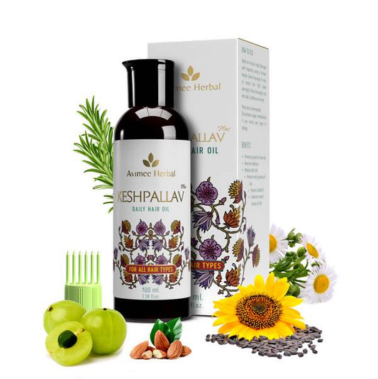 Buy Avimee Herbal Keshpallav Plus Daily Hair Oil For Hair Growth from DrMediCart, Ship from India to USA
