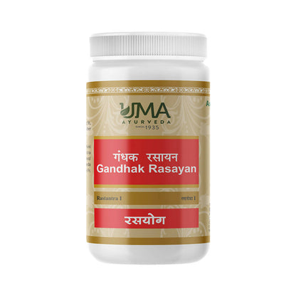 Uma Ayurveda Gandhak Rasayan Tablets