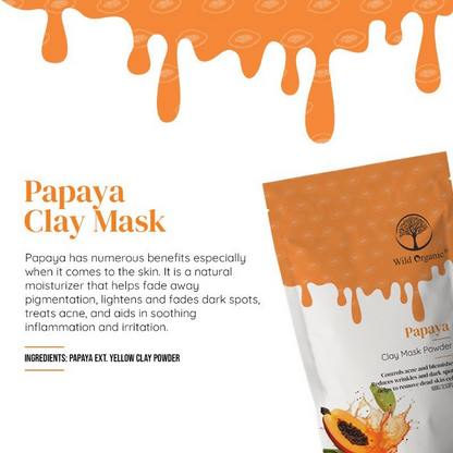 Wild Organic Papaya Clay Mask Powder