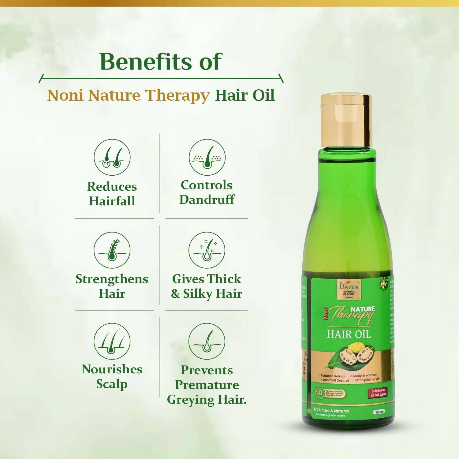 The Dave's Noni Nature Therapy Hair Oil
