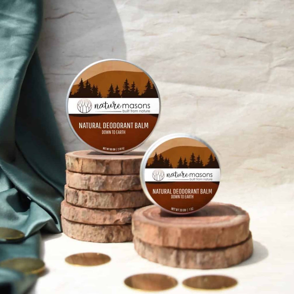 Nature Masons Down to Earth Natural Deodorant Balm