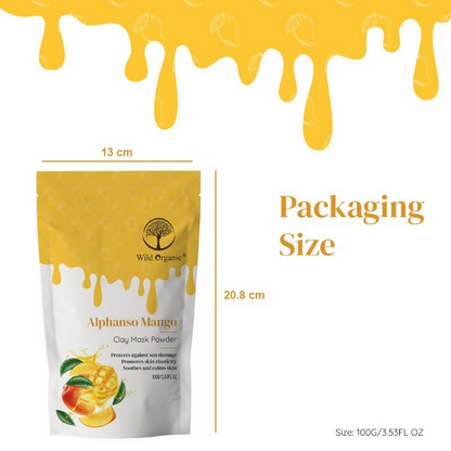 Wild Organic Alphanso Mango Clay Mask Powder