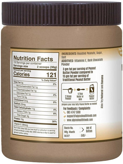 Alpino Peanut Butter Powder Dark Chocolate