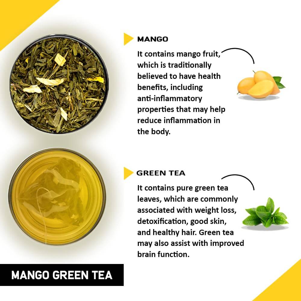 Teacurry Mango Green Tea Bags - Drmedicart