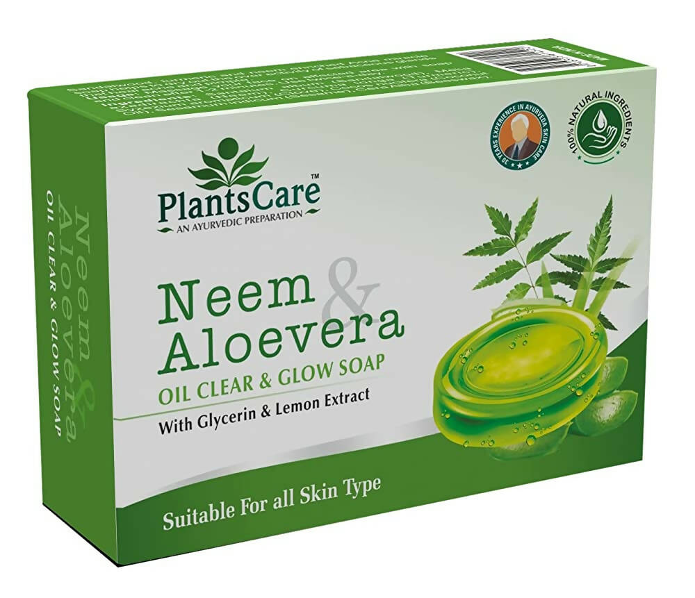 Buy Plants Care Neem & Aloevera Oil Clear & Glow Soap from DrMediCart, Ship from India to USA