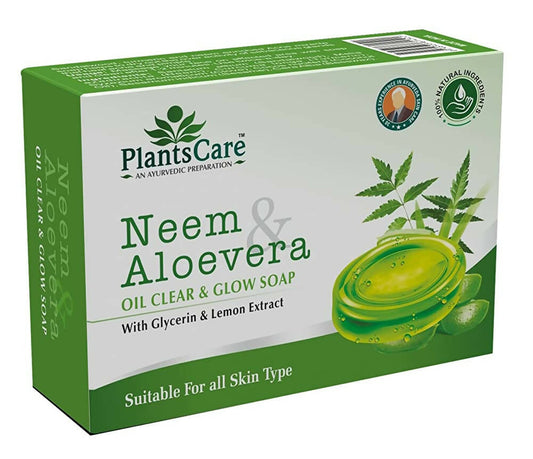 Buy Plants Care Neem & Aloevera Oil Clear & Glow Soap from DrMediCart, Ship from India to USA