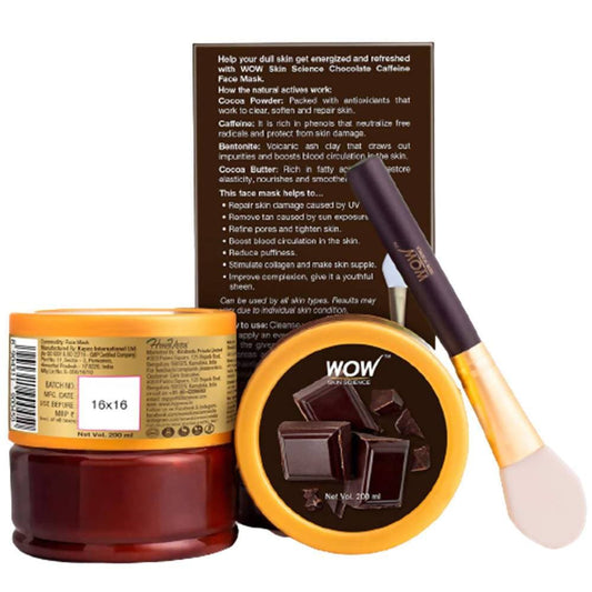 Buy Wow Skin Science Chocolate Caffeine Face Mask from DrMediCart, Ship from India to USA