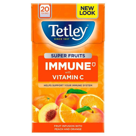 Buy Tetley Immune Vitamin C Fruit Infusion With Peach And Orange Tea Bags from DrMediCart