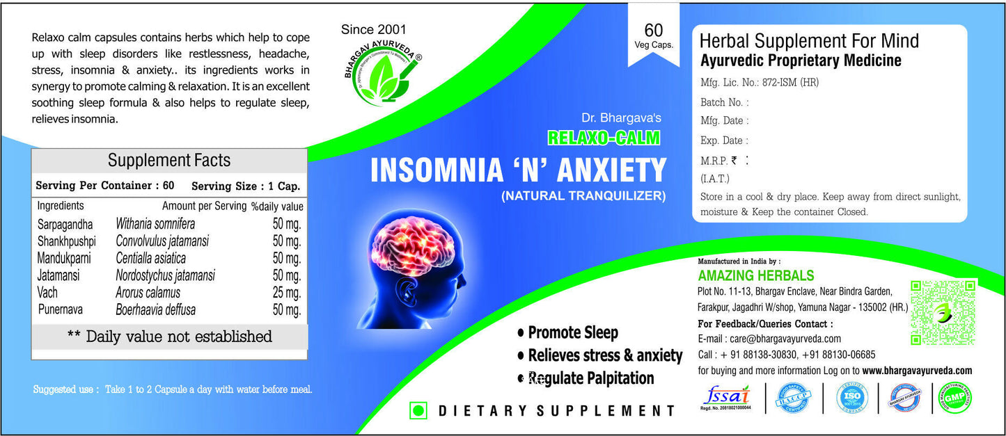 Dr.Bhargav’s Relaxo-Calm Capsules