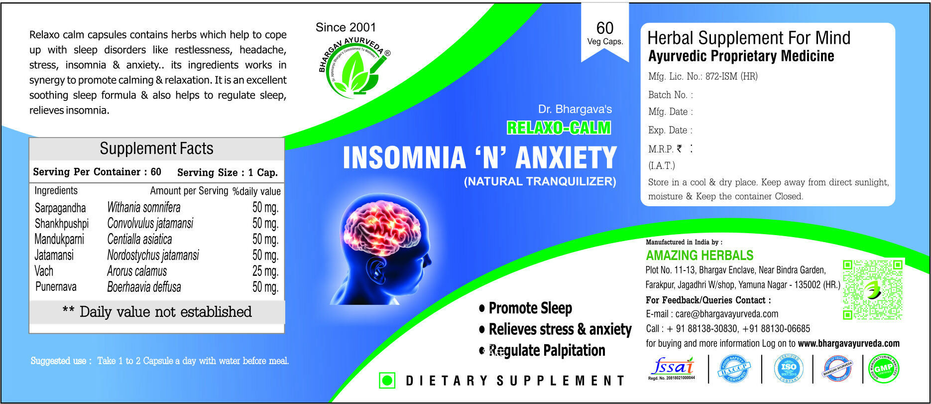 Dr.Bhargav’s Relaxo-Calm Capsules