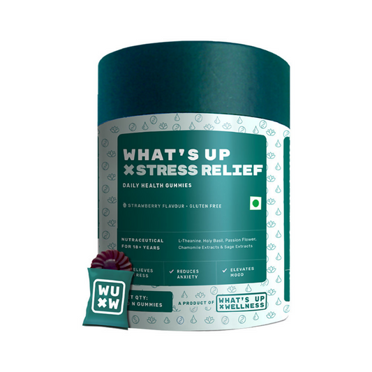 What's Up Wellness Stress & Anxiety Relief Gummies - Strawberry Flavor