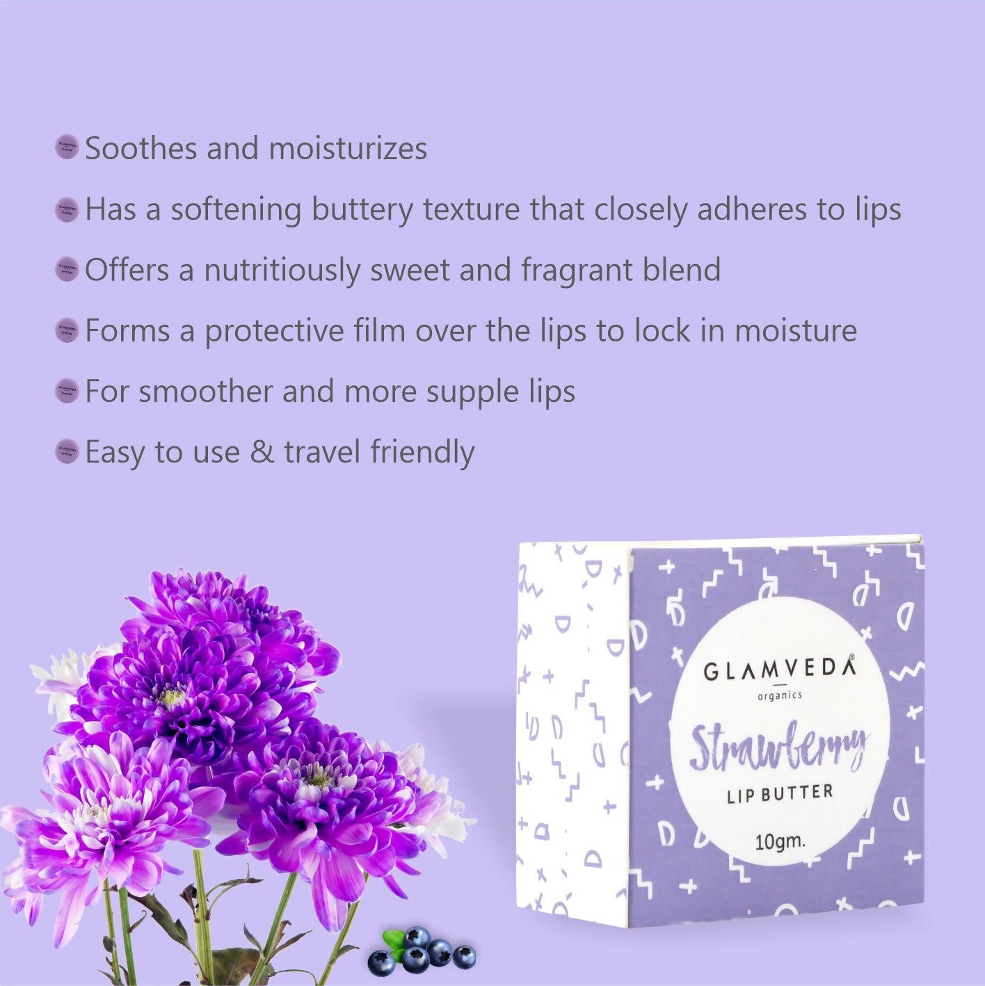 Glamveda Strawberry Lip Balm