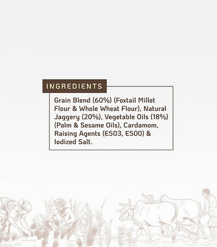 Vasudha Nurtured By Nature Foxtail Millet Cookies