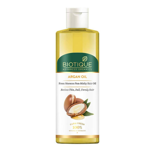 Buy Biotique Advanced Organics Argan Oil From Morocco Non-sticky Hair Oil from DrMediCart, Ship from India to USA
