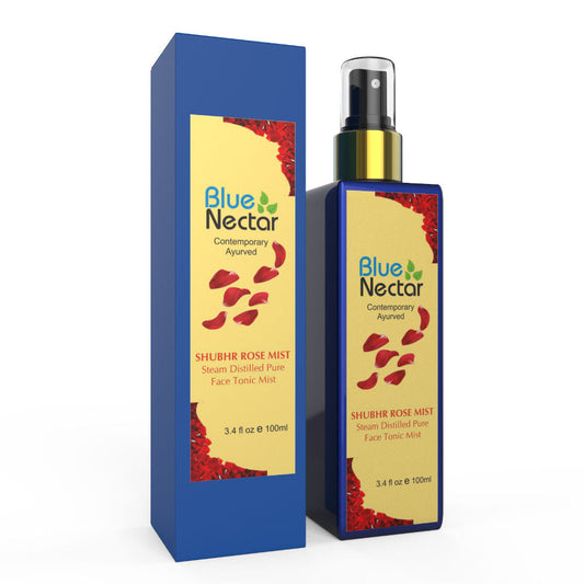 Buy Blue Nectar Shubhr Steam Distilled Rose Toner Water & Face Tonic Mist from DrMediCart, Ship from India to USA